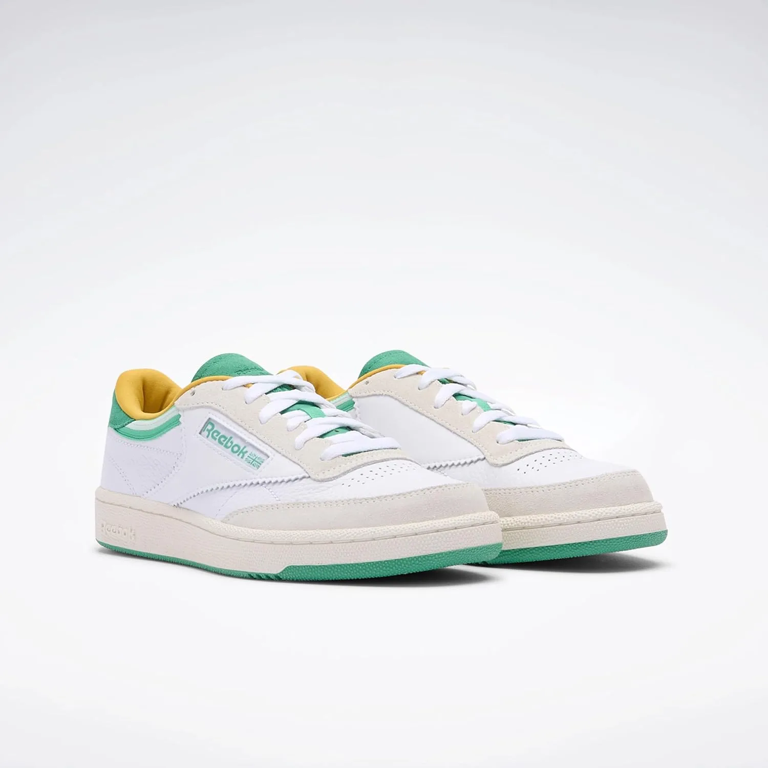 Кроссовки Reebok Unisex Glide Ripple Clip, белый/зеленый — фото 3