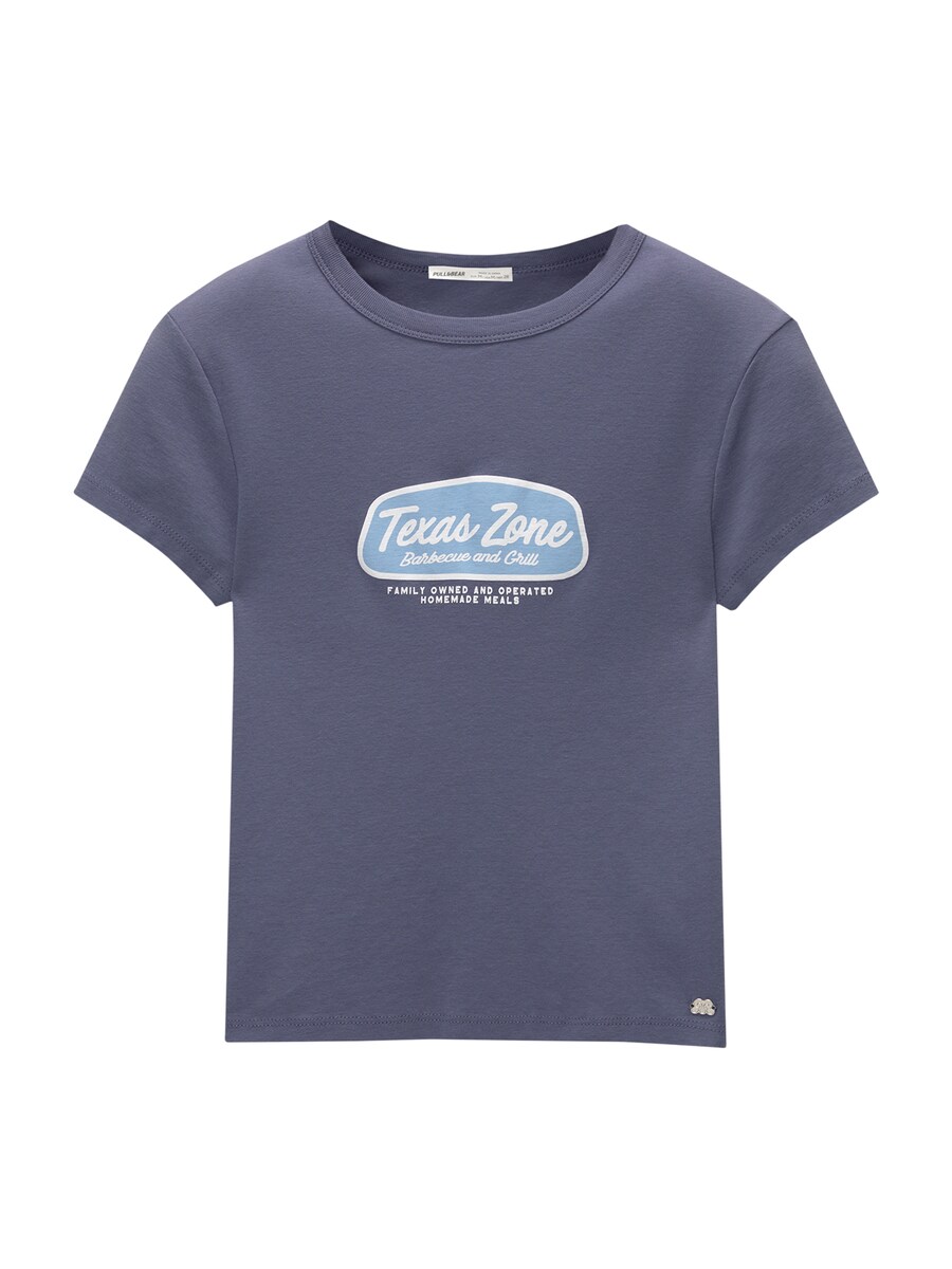 

Футболка Pull&Bear Shirt, цвет sapphire/light blue