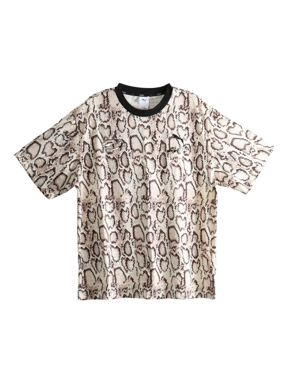 

Футболка с принтом под змеиную кожу Puma, нейтральный