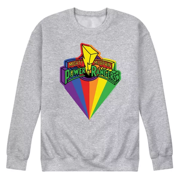 

Мужская флисовая толстовка Power Rangers Retro Pride с принтом Licensed Character, серый