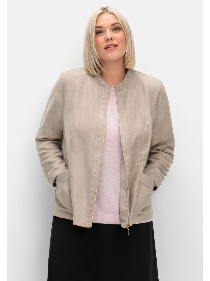 

Куртка sheego Kurzjacke, цвет steingrau