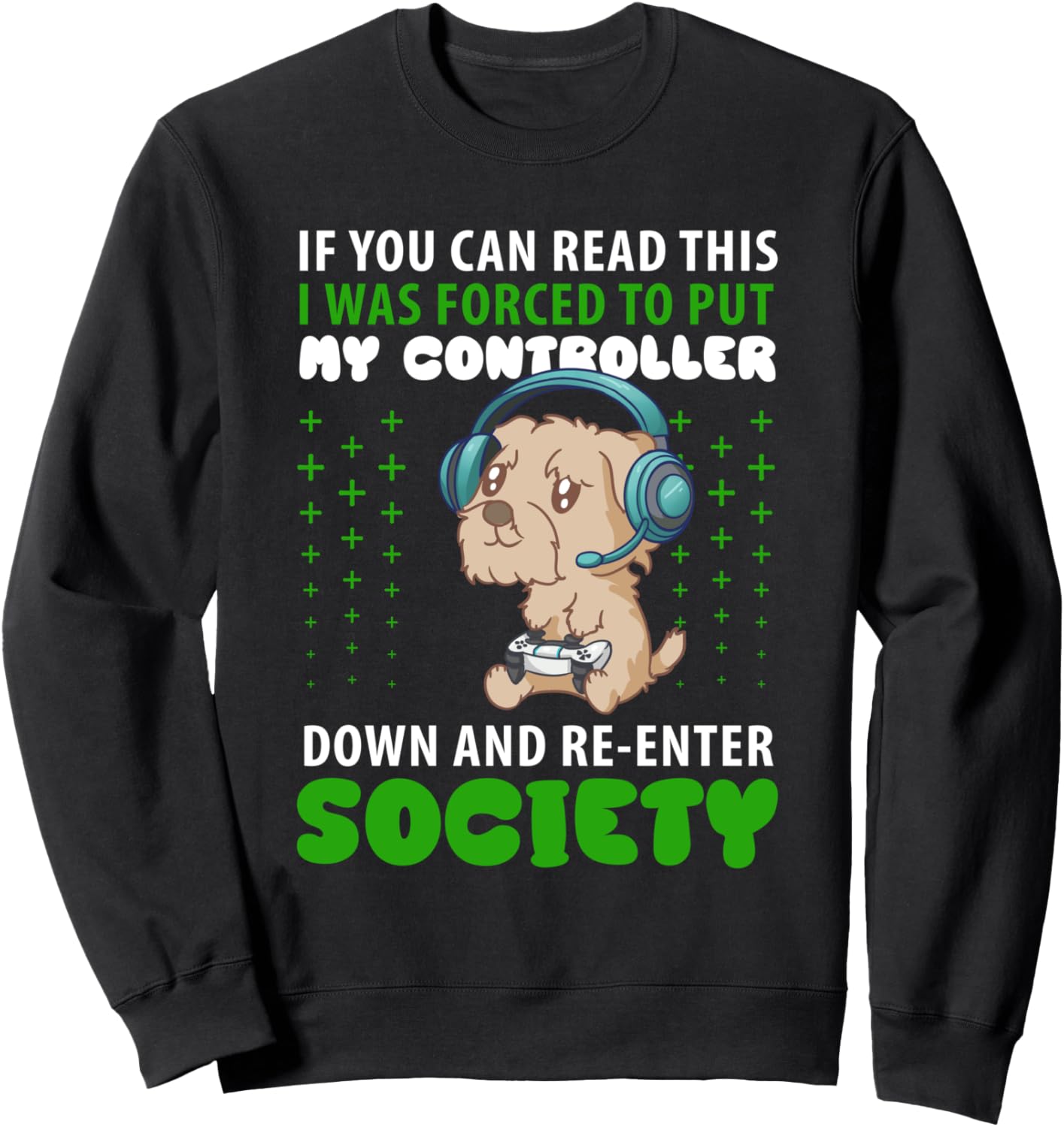 

Толстовка с изображением мягкошерстного пшеничного терьера и геймера, посвященная видеоиграм Check Out My Gamer Shirts, черный