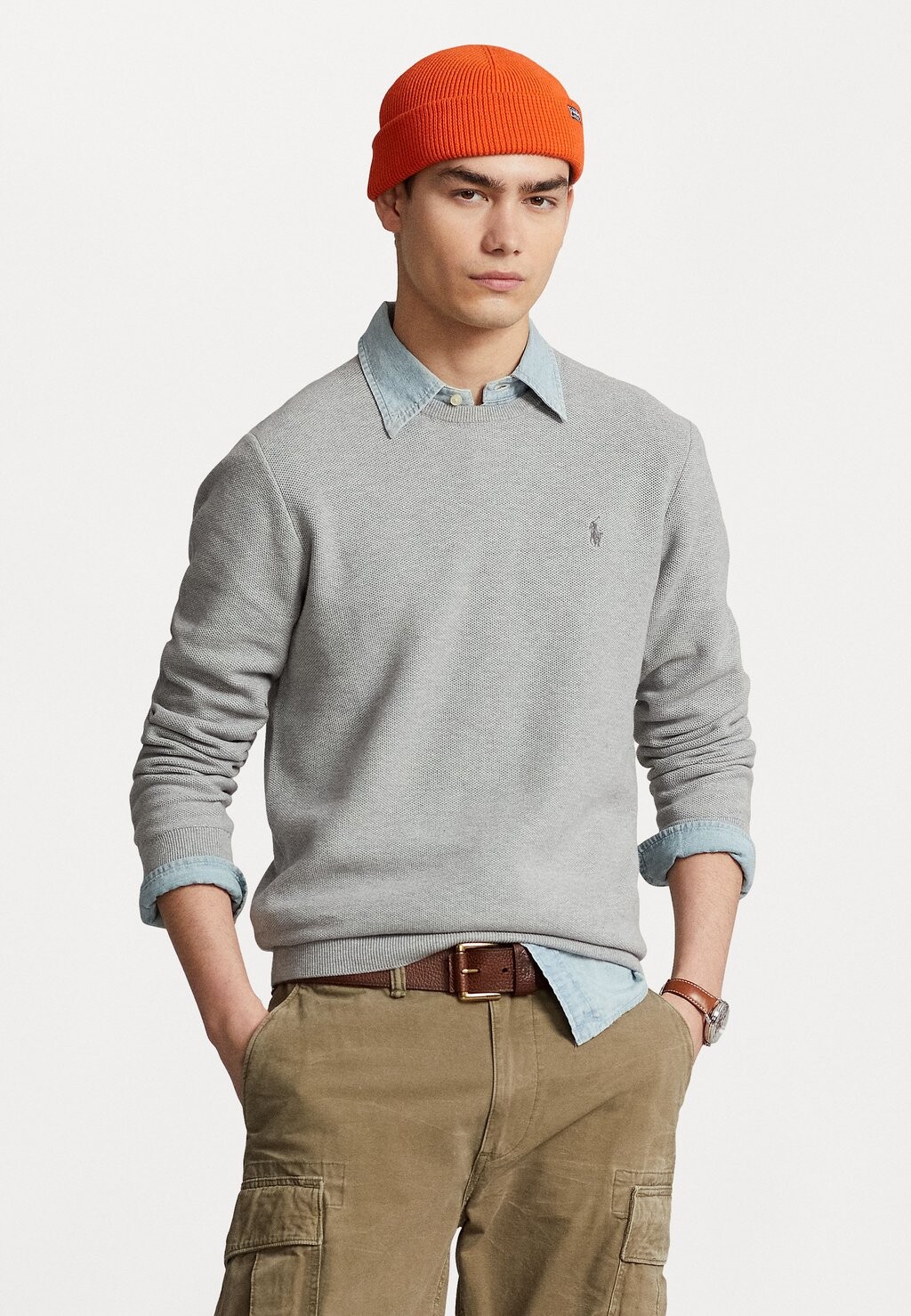 

Свитер ДЛИННЫЙ РУКАВ Polo Ralph Lauren, andover Heather