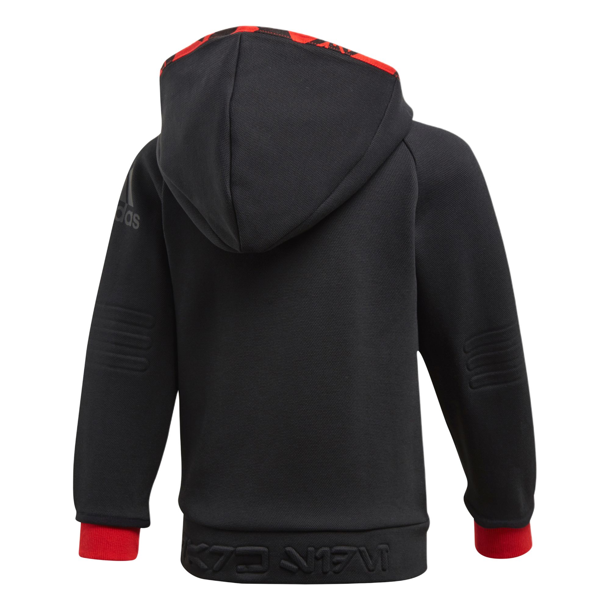 Adidas Куртка xingqiudazhan, lianmingkuan black/bright red kids' — фото 3