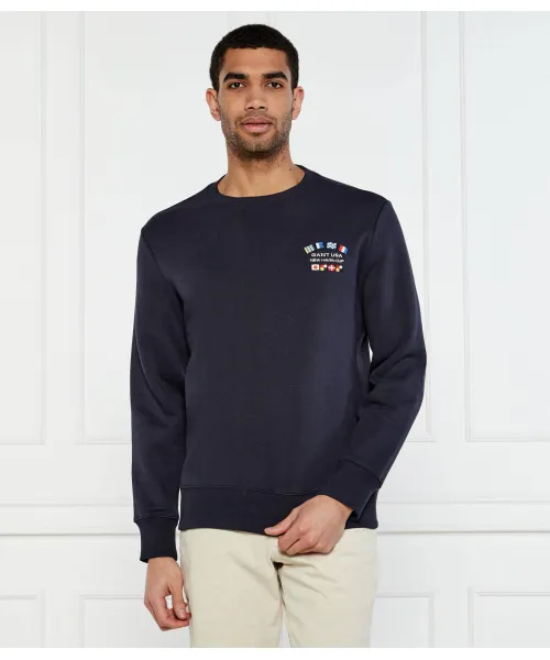 

Толстовка Regular fit Gant, синий