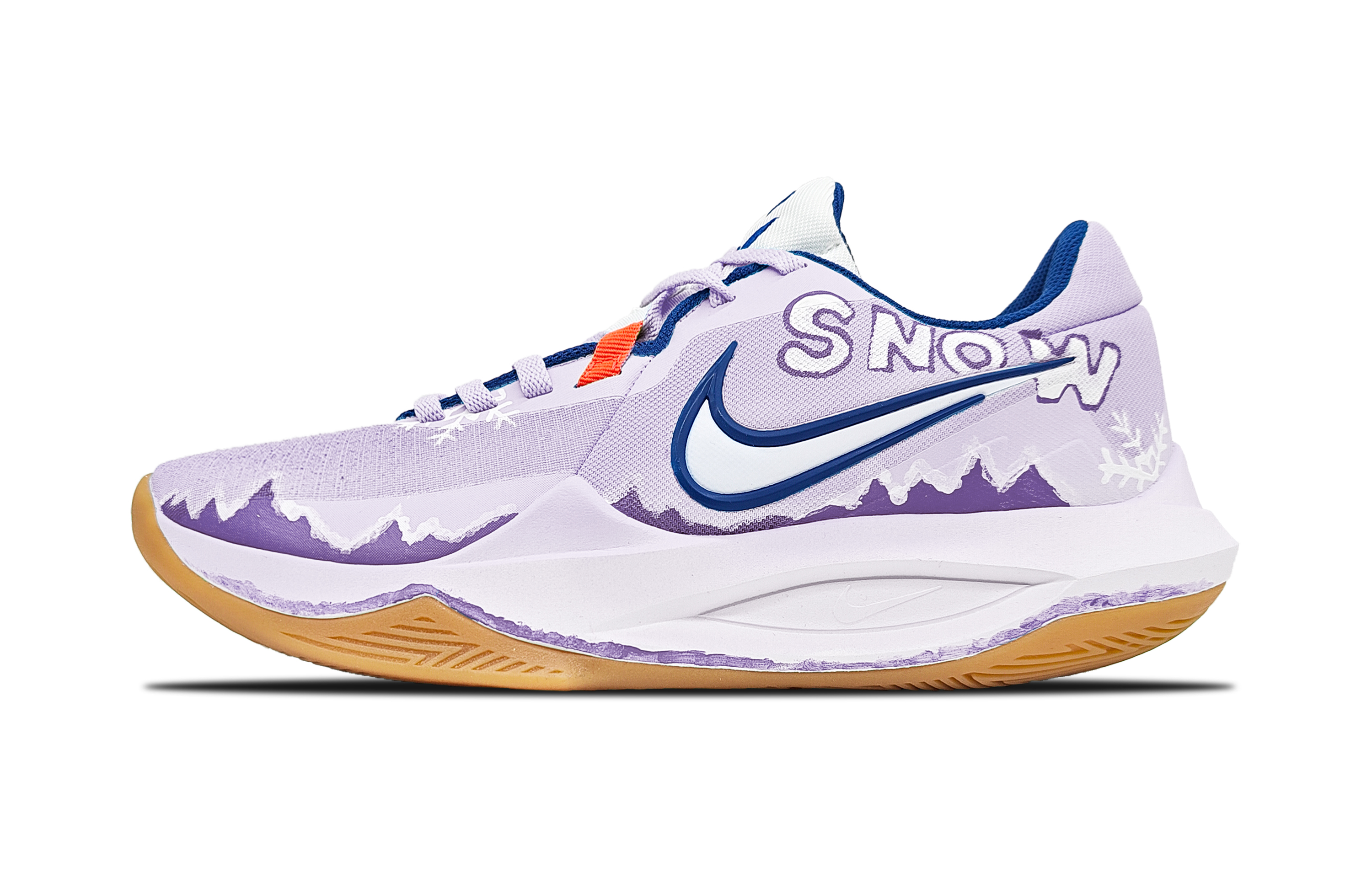 

Nike Баскетбольные кроссовки Precision 6 Trendy Snow Shadow Elegance Purple с нескользящей подошвой, легкие, мужские, светло-фиолетового цвета