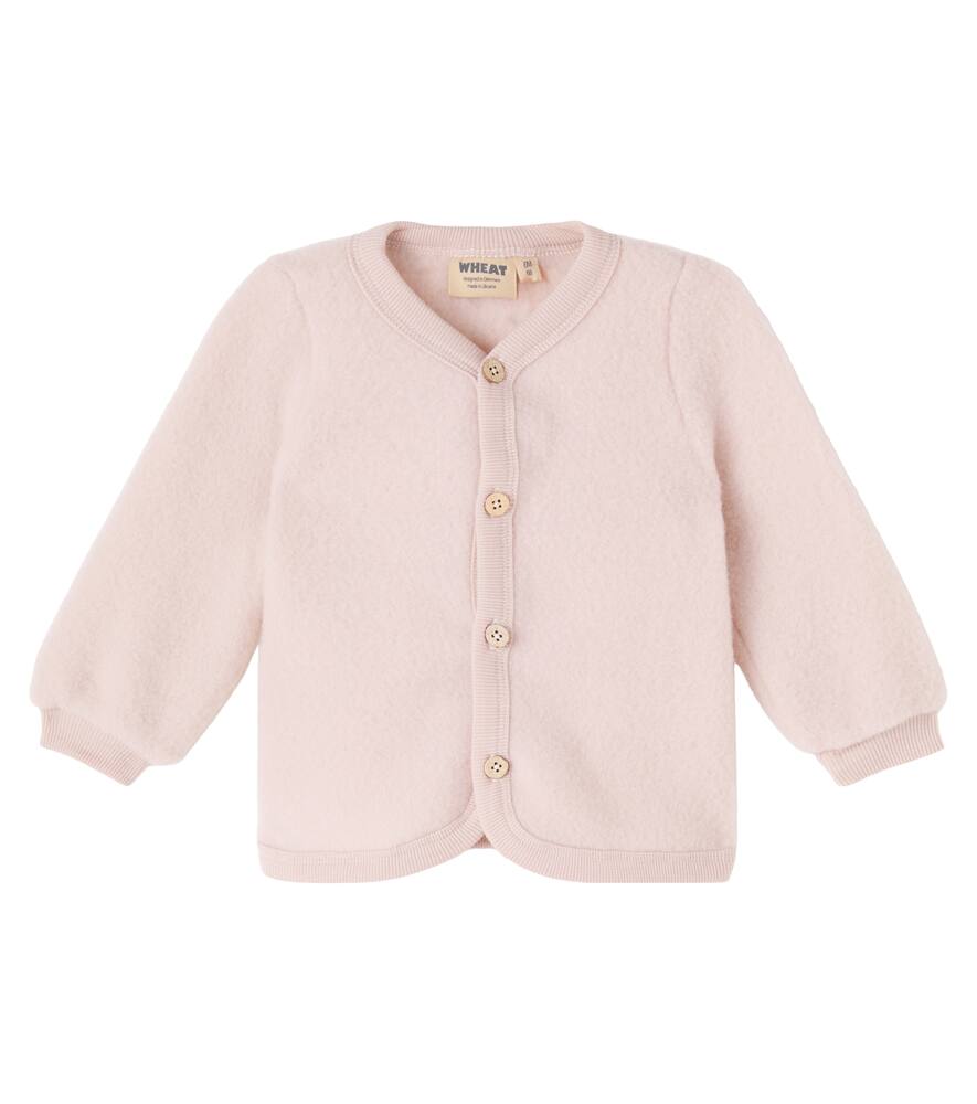 

Детский кардиган из шерсти кари Wheat, Pale Lilac