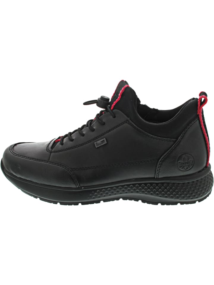 

Rieker Черные ботинки на шнуровке