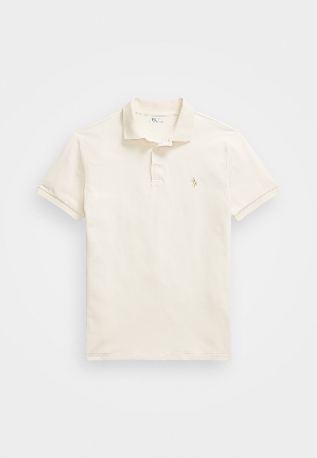 Поло CUSTOM SLIM FIT STRETCH SHIRT Polo Ralph Lauren, слоновая кость — фото 4