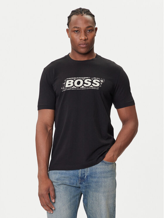 

Футболка regular fit Te_Wheel 50546381 Boss, чёрный