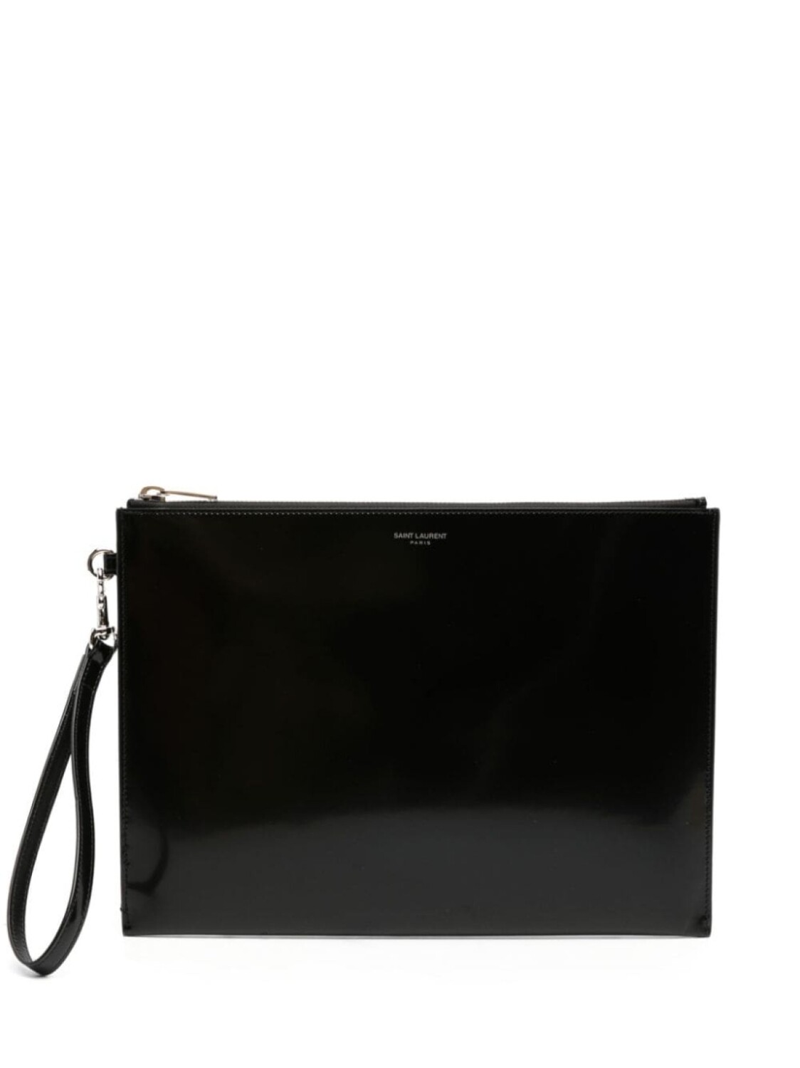 

Saint Laurent лакированный клатч, черный