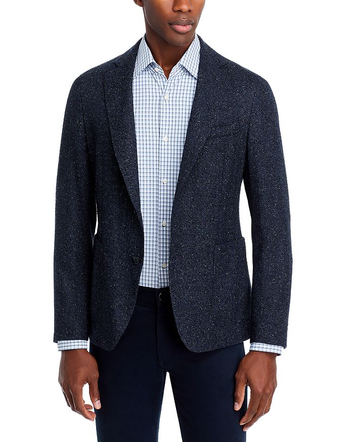 

Спортивное пальто Hanry Slim Fit Textured BOSS, синий