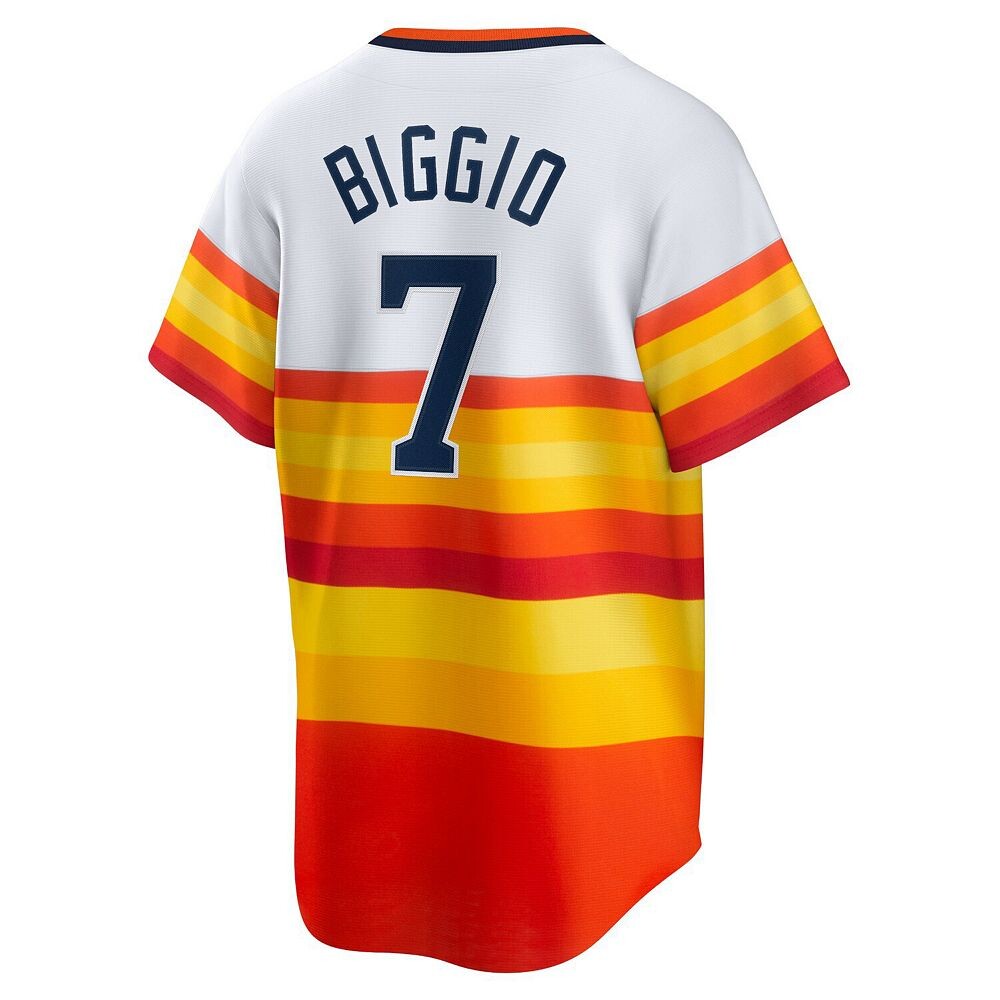 Мужская футболка Nike Craig Biggio White Houston Astros Home Cooperstown Collection Player, цвет Ast White — фото 4