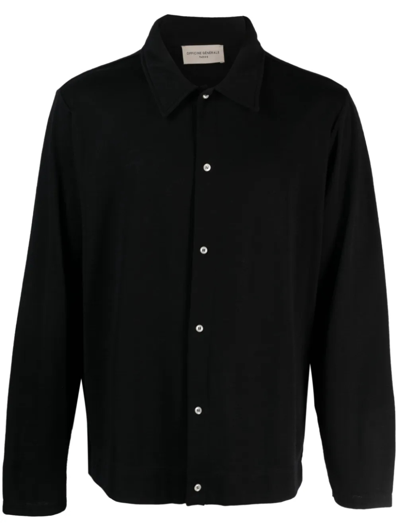 

Officine Generale кардиган Brent из смесовой шерсти, черный