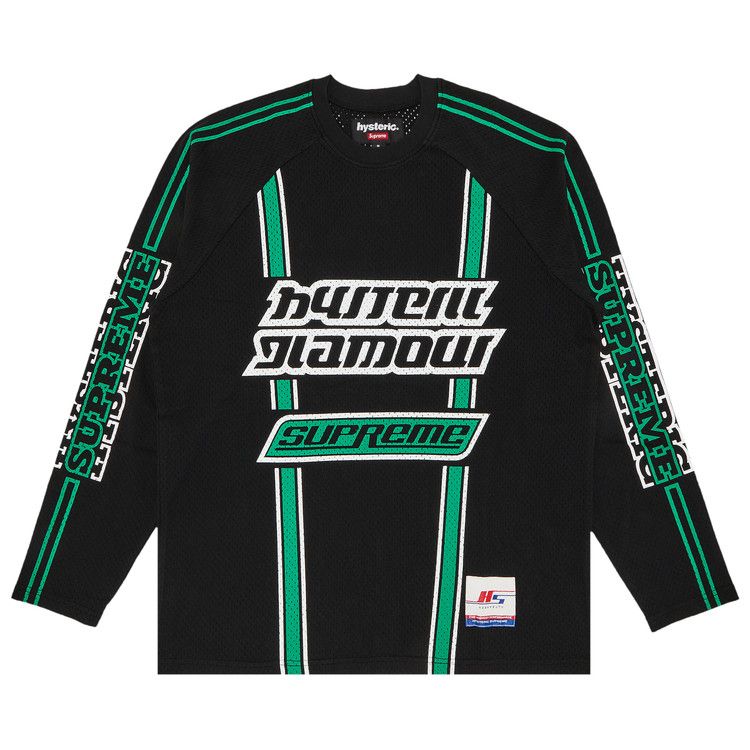 

Топ Supreme x HYSTERIC GLAMOUR Mesh Long-Sleeve Top, Black