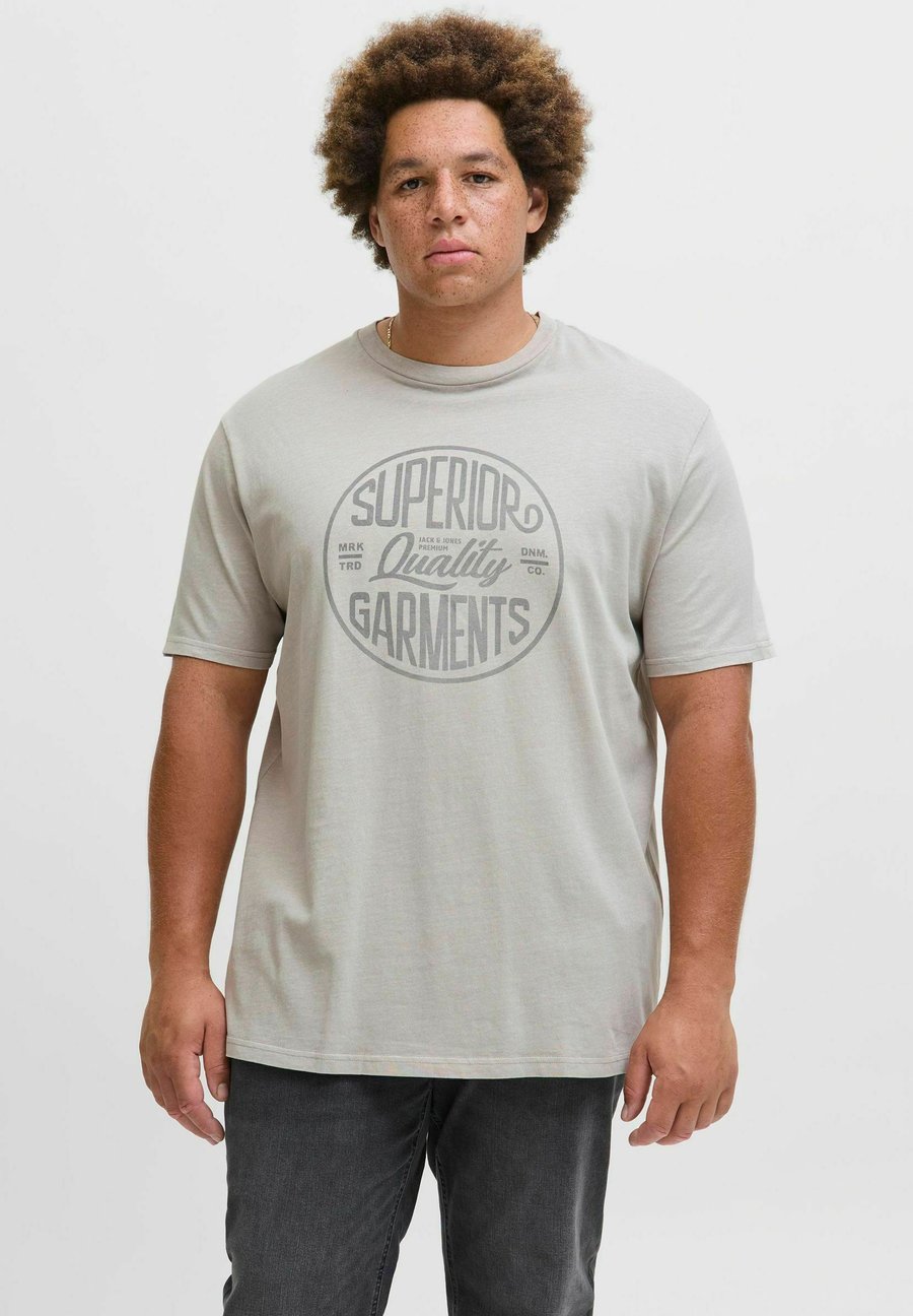 

Футболка Jack & Jones Print T-shirt, Drizzle/Grey, Серый, Футболка Jack & Jones Print T-shirt, Drizzle/Grey