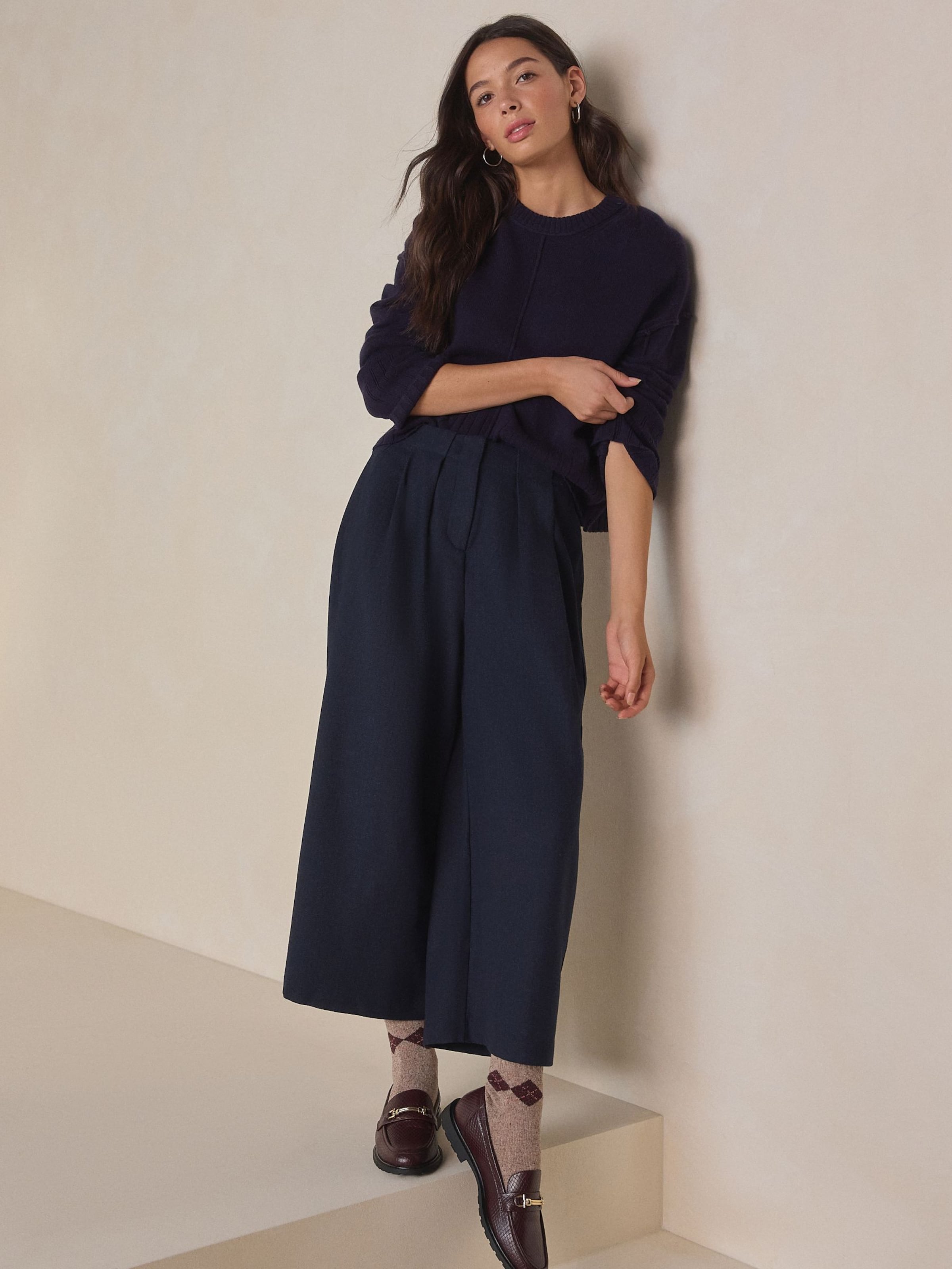 Next Свитер 'N. Premium' в цвете Marine Blue — фото 3