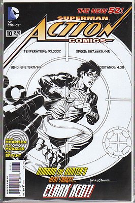

Action Comics #10 "Black & White Sketch Variant" (DC COMICS)