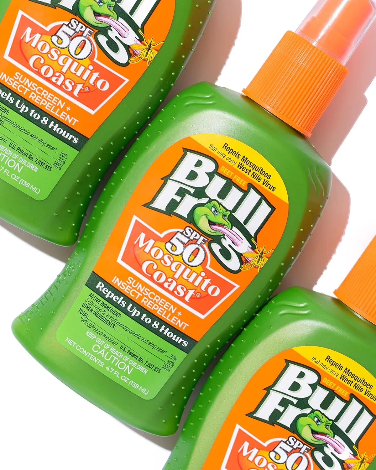 Спрей для загара и защиты от насекомых BullFrog SPF 50 4.7 Fl Oz — фото 4