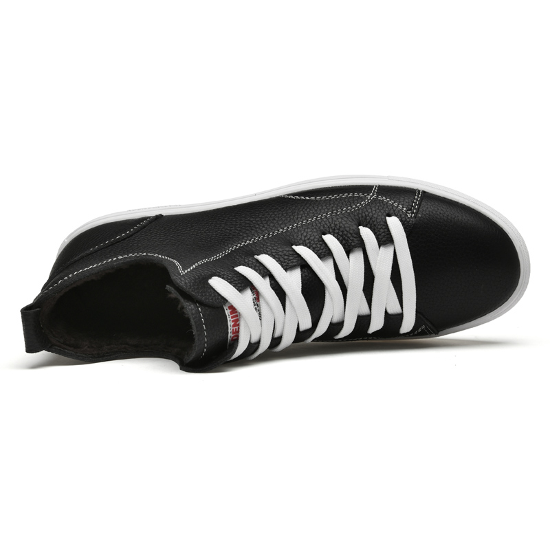 PAIBLOKS Скользоустойчивые амортизирующие кроссовки Mid top Skateboard Shoes для мужчин с устойчивостью к истиранию, коричневые, цвет Brown — фото 4