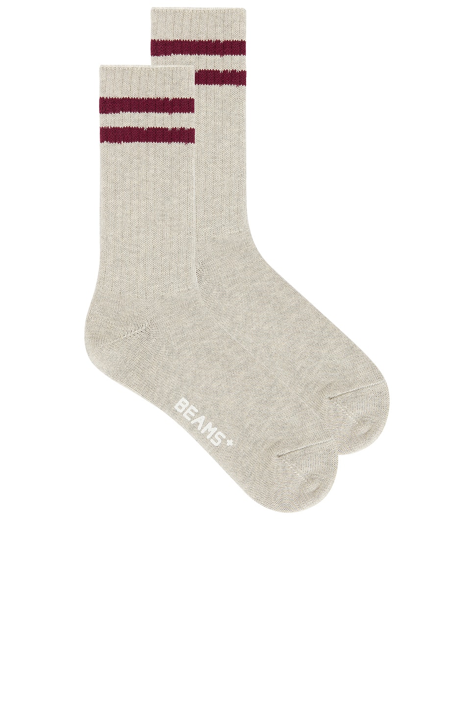 

Школьные носки Beams Plus, gray & burgundy