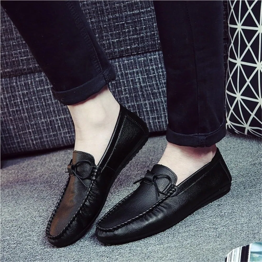 Мокасины мужские Loafers Slip-on, Black DHFIRUFSHLO — фото 2