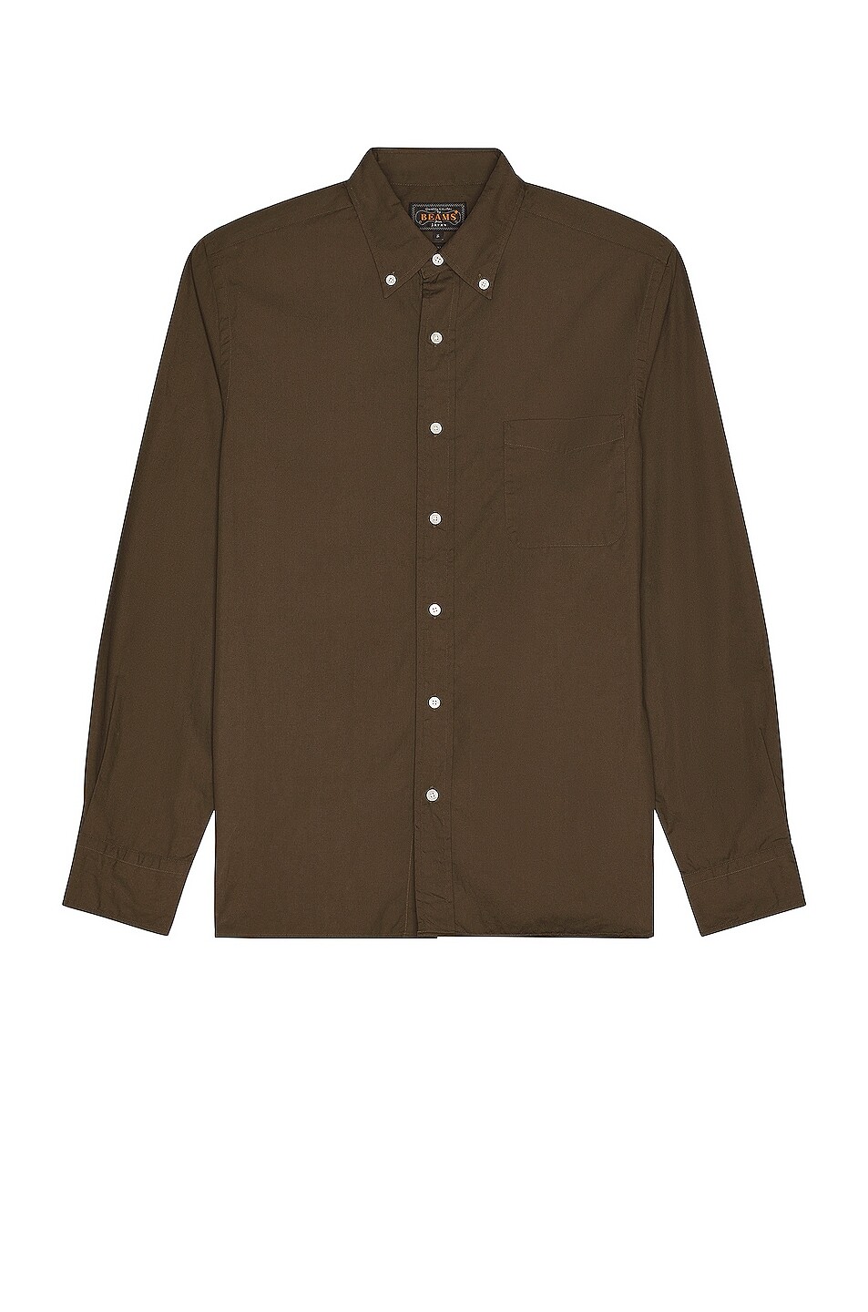 

Рубашка Beams Plus B.D Color Broad, оливковый