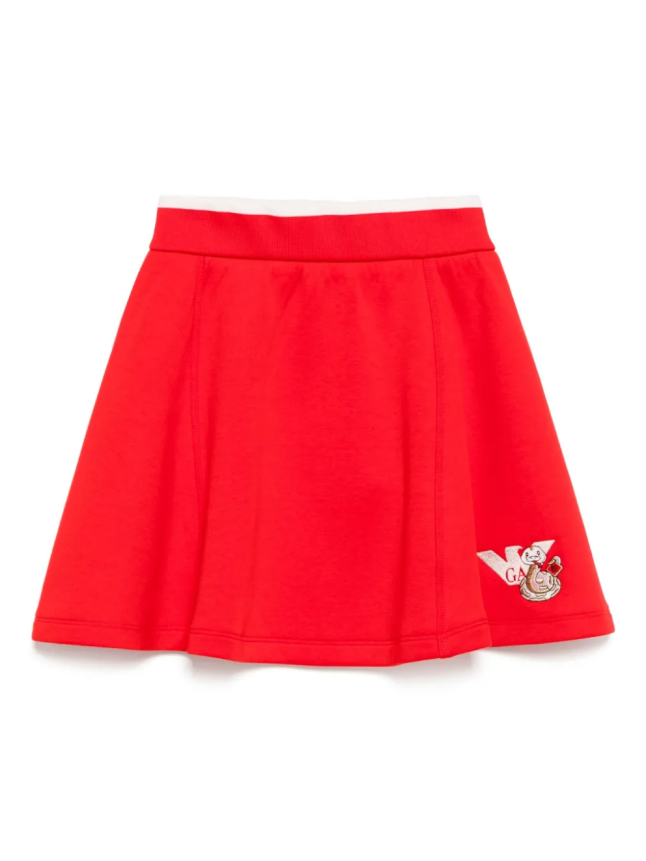 

Юбка с вышитым логотипом Emporio Armani Kids, красный