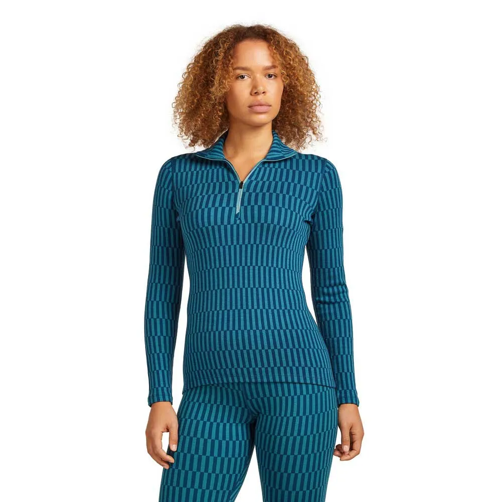 

Базовый слой с длинным рукавом Icebreaker Merino 260 Tech Vertex Snow Grid AOP, синий