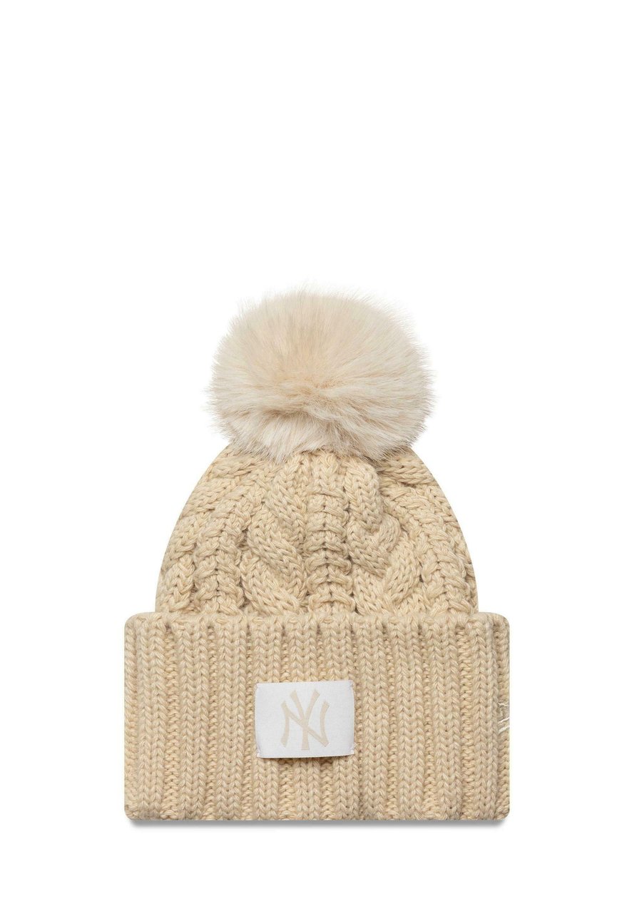 

Шапка New Era NEW YORK YANKEES CABLE WIDE BEANIE MLB, Beige