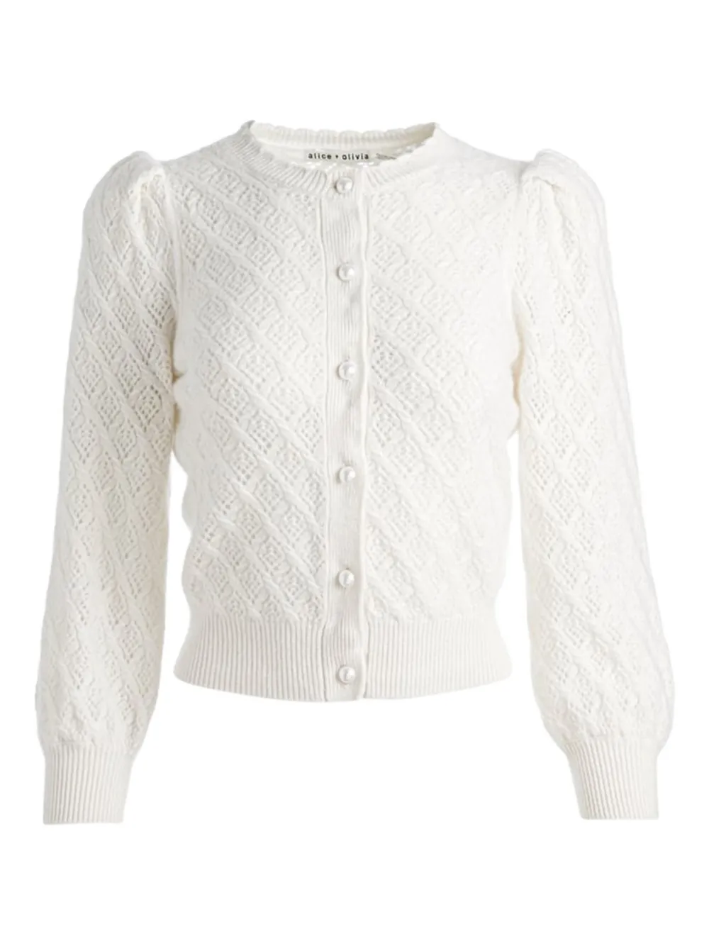 

Кардиган с узором alice + olivia, белый