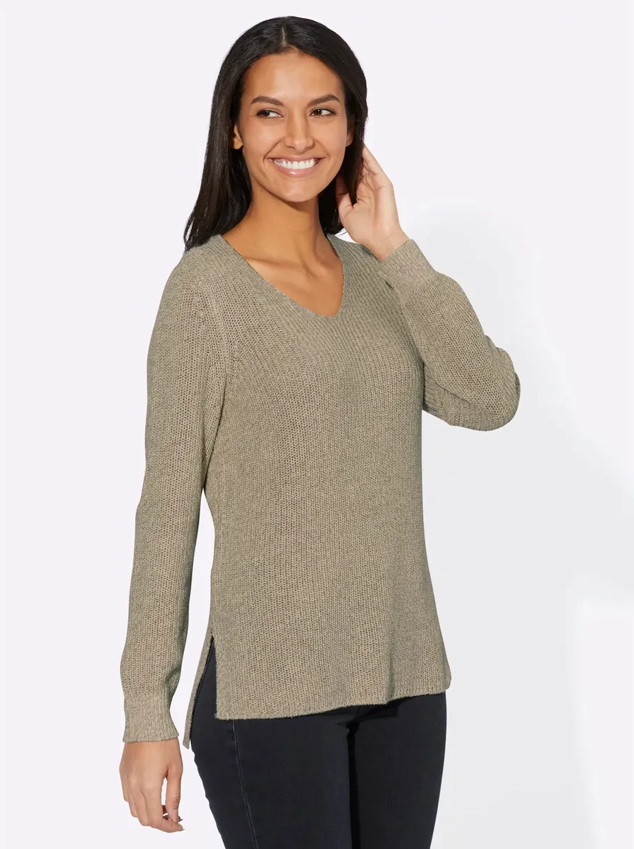 

Casual Looks Вязаный джемпер "Пуловер", цвет Champagner-Meliert