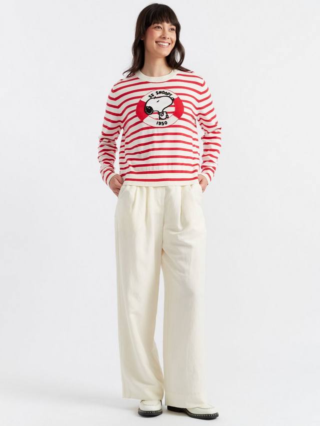 

Морской джемпер в полоску snoopy Chinti & Parker, цвет Cream/Velvet Red
