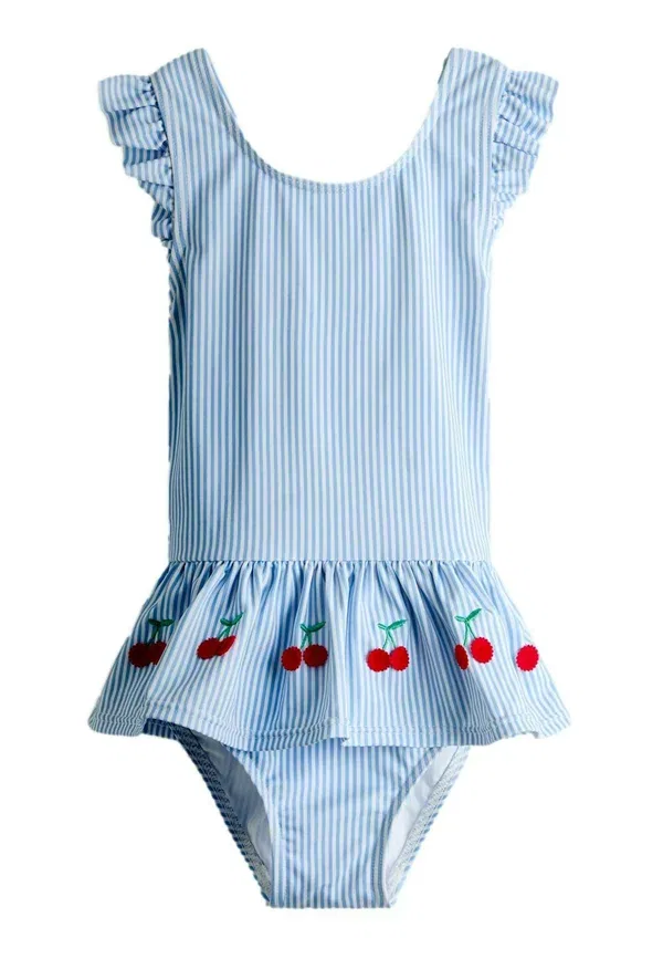Купальник с воланами Regular fit, Jojo Maman Bébé, синий — фото 2
