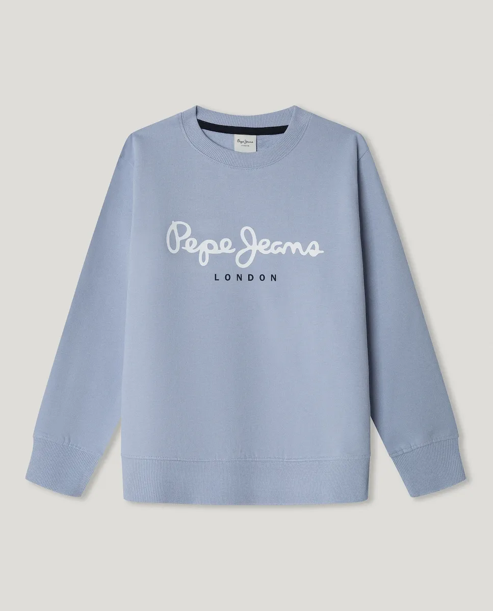 

Детское худи Art Crewneck Pepe Jeans, светло-голубой