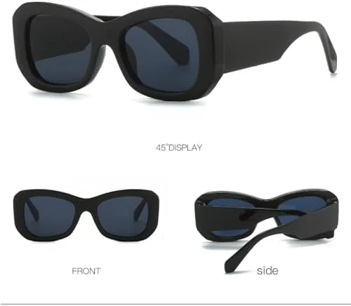 

Квадратные солнцезащитные очки 2026 для женщин и мужчин, цветные, с широкими дужками, дорожные, для мужчин и женщин, с защитой от УФ-излучения UV400 MTZJH, Green