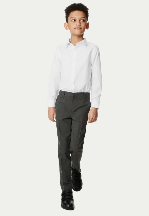 5 шт., стандартный крой, легко гладится, школьная рубашка Marks & Spencer, White