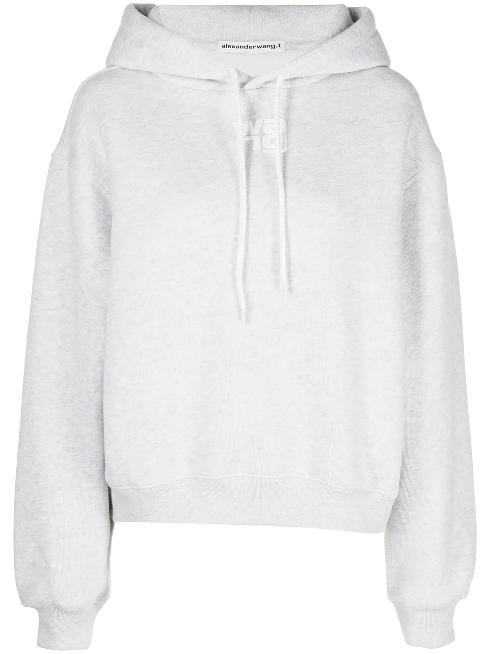 

Худи с логотипом Alexander Wang, серый