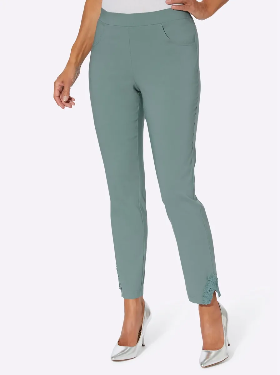 

Тканые брюки Classic Basics, цвет Jade
