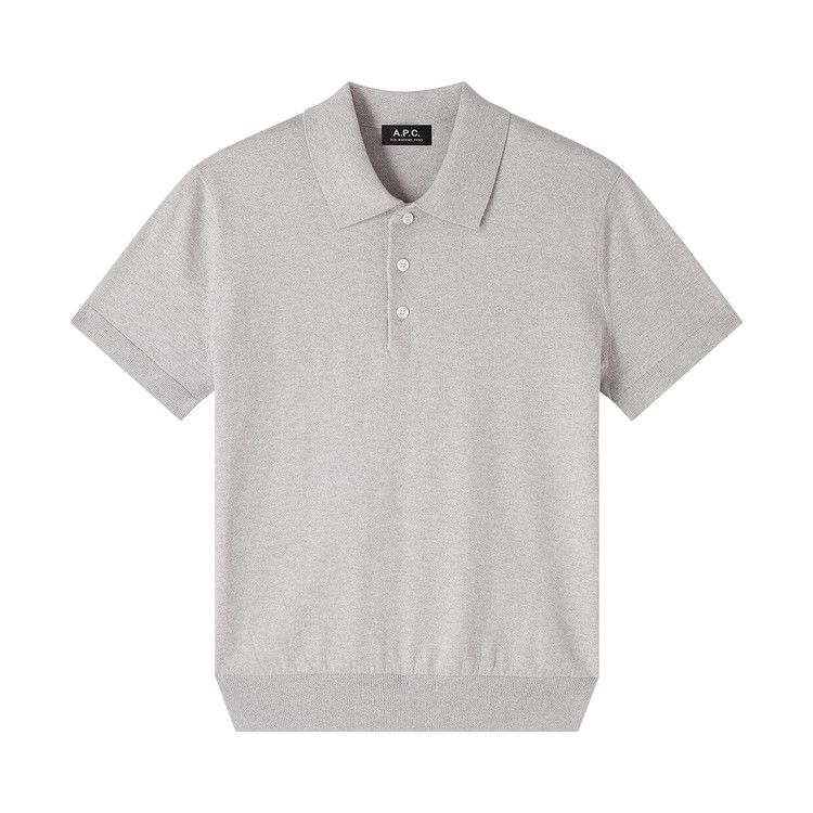 

Поло A.P.C. Gregory Polo Shirt, Heathered Light Grey
