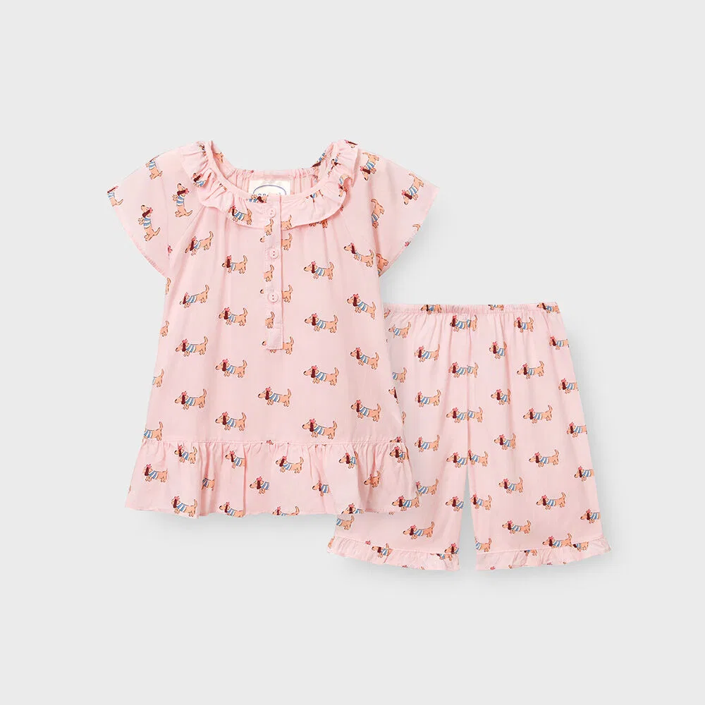 Детский комплект из топа и шорт Pastel Camille розовый от Orcite
