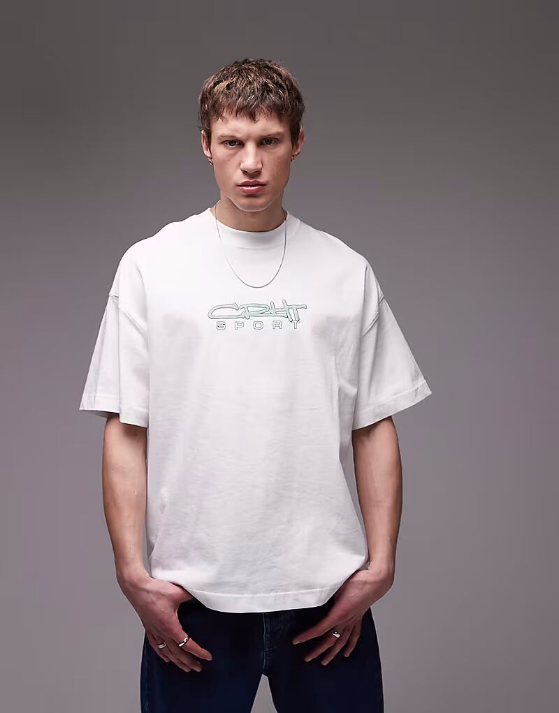

Футболка Carhartt WIP lyntos белого цвета