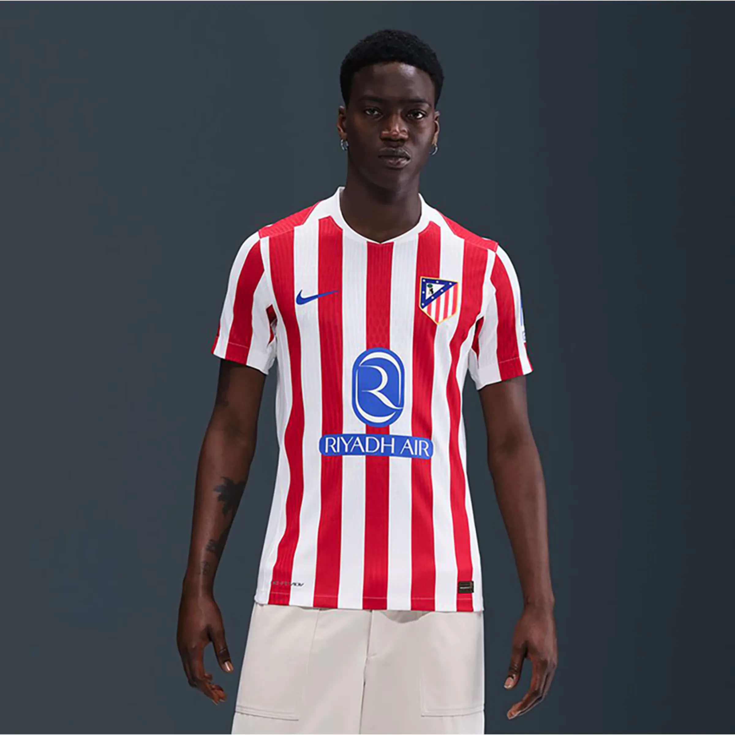 

Футболка мужская домашняя форма Atlético de Madrid 2025-2026 Match Nike, красный/белый