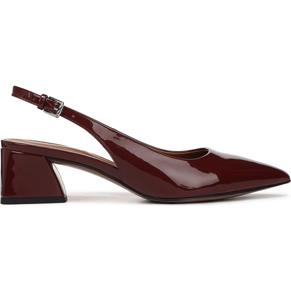 Туфли-лодочки на ремешке Racer slingback pump от Franco Sarto, dark red patent faux leather — фото 2