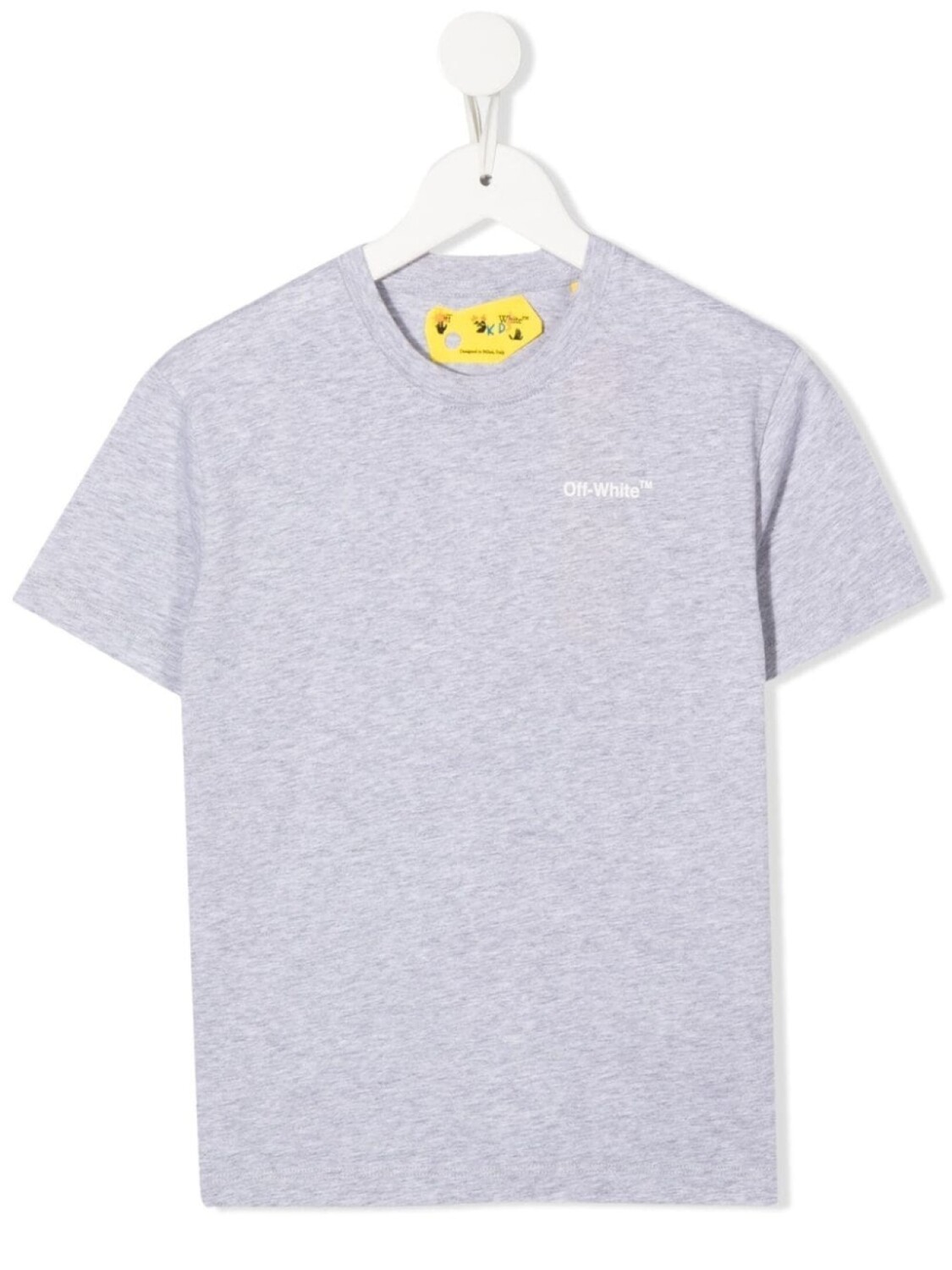 

Футболка с логотипом Monster Arrow Off-White Kids, серый