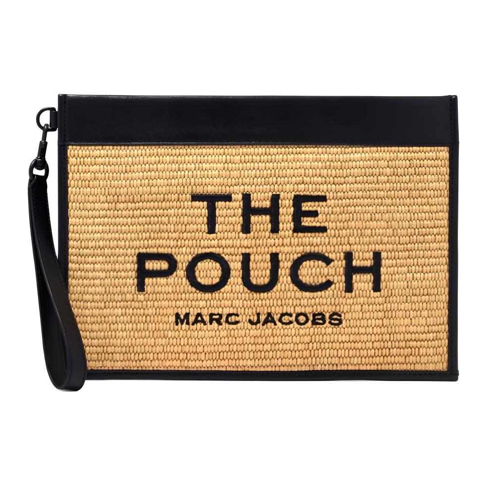 

MARC JACOBS Хлопковый браслет клатч большой женский песочный бежевый желтый черный