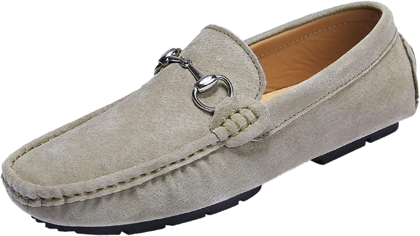 

Мужские повседневные кожаные лоферы Asifn, модные прогулочные туфли без застежек, легкая обувь, коричневый