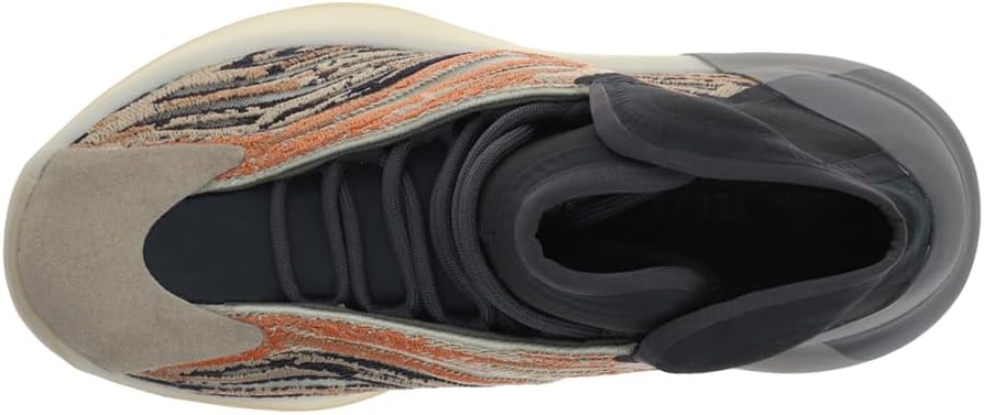Детские кроссовки adidas Yeezy Quantum на шнуровке для мальчиков, оранжевый — фото 4