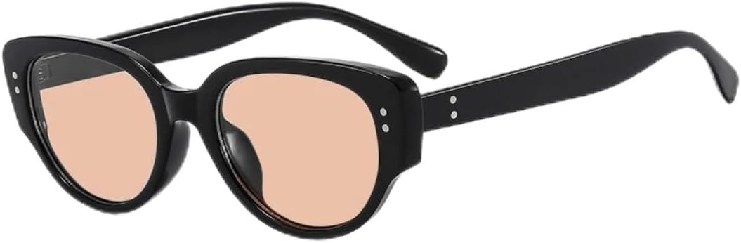 

Роскошные солнцезащитные очки «кошачий глаз» с заклепками для мужчин и женщин, для активного отдыха и путешествий, с защитой от УФ-излучения UV400, модные очки VVTWSSW, Black Champagne