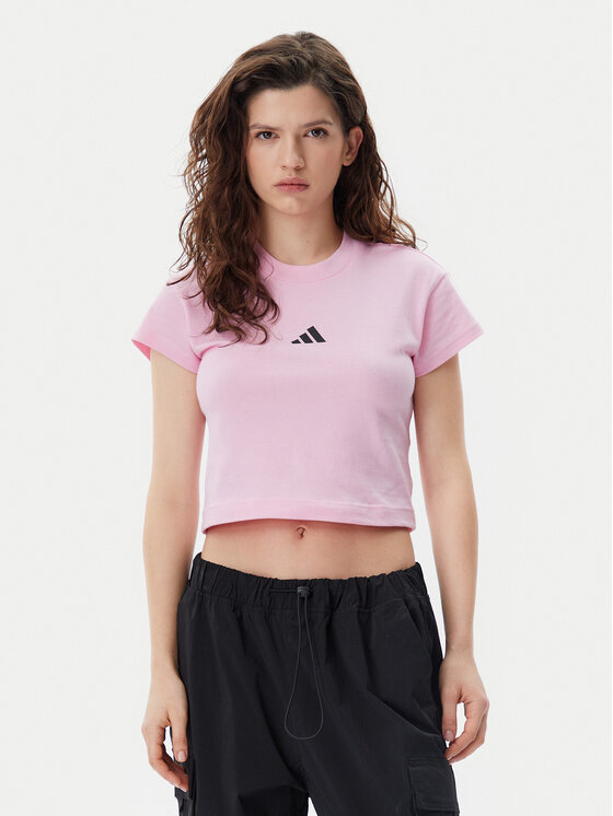 

Облегающая футболка Future Icons Small Logo Baby JE4003 Adidas, розовый